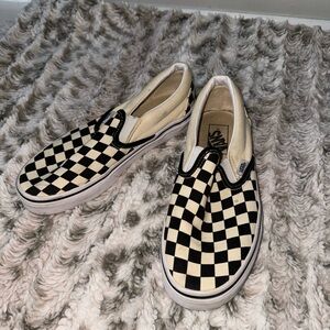 Black and white checkered vans